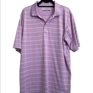 Cutter and Buck Striped Golf Polo